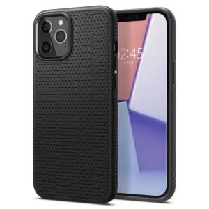 Spigen Liquid Air Case for iPhone 12 / iPhone 12 Pro - Matte Blackeng