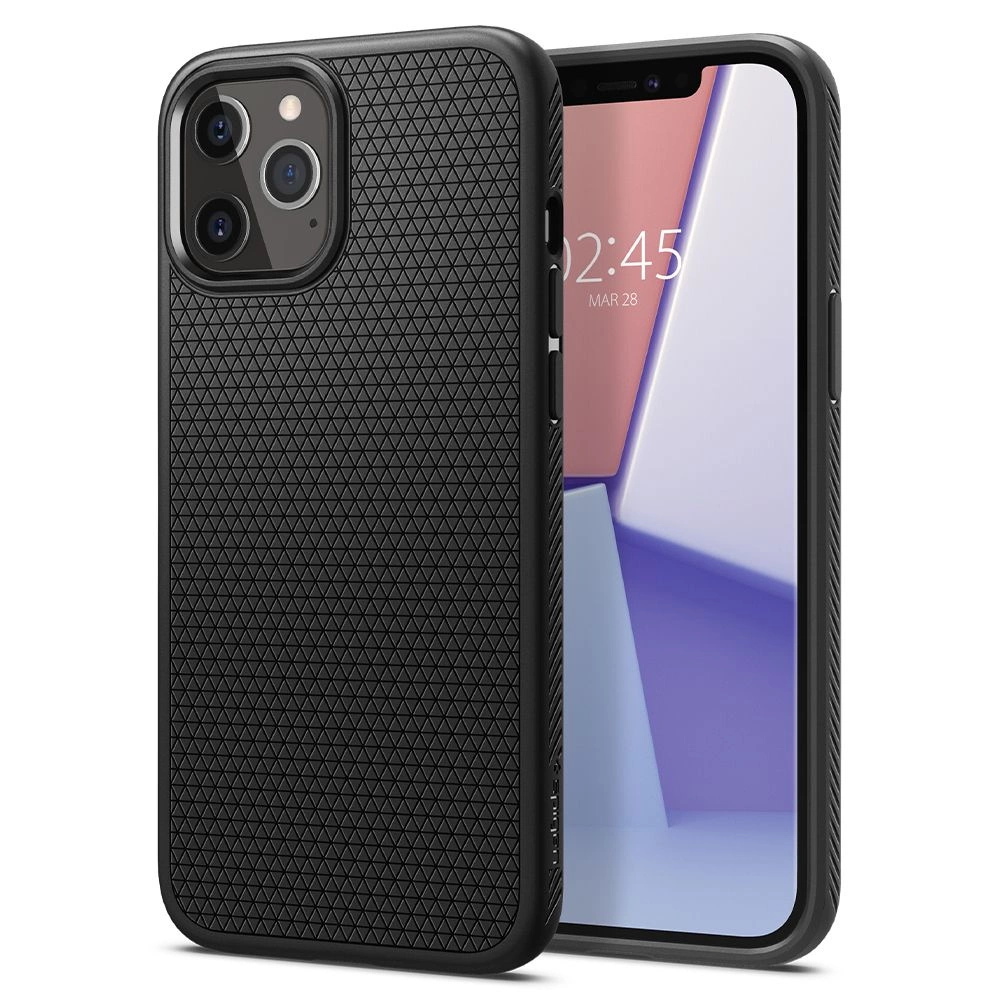 Spigen Liquid Air Case for iPhone 12 / iPhone 12 Pro - Matte Blackeng