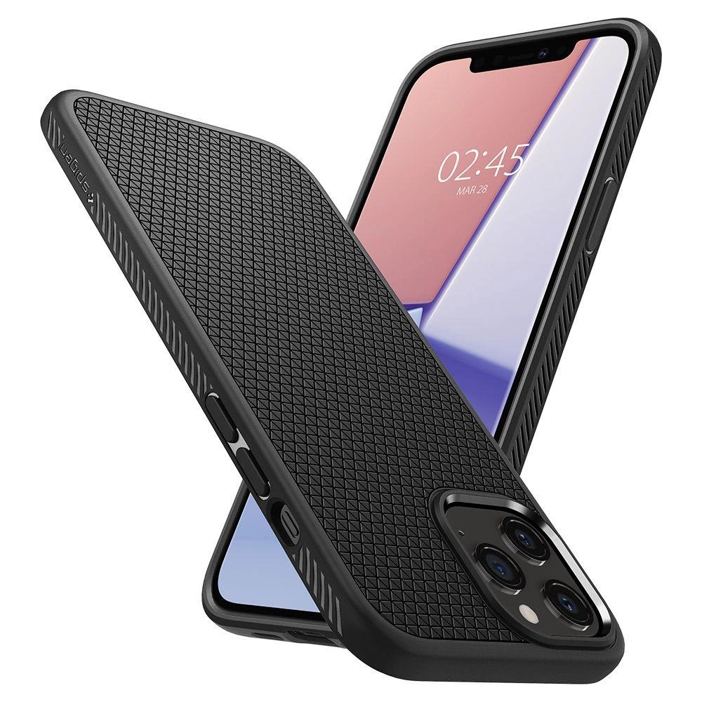 Spigen Liquid Air Case for iPhone 12 / iPhone 12 Pro - Matte Blackeng