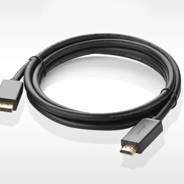 Ugreen unidirectional DisplayPort to HDMI Cable 4K 30Hz 32 AWG 2m Black (DP101 10202)eng
