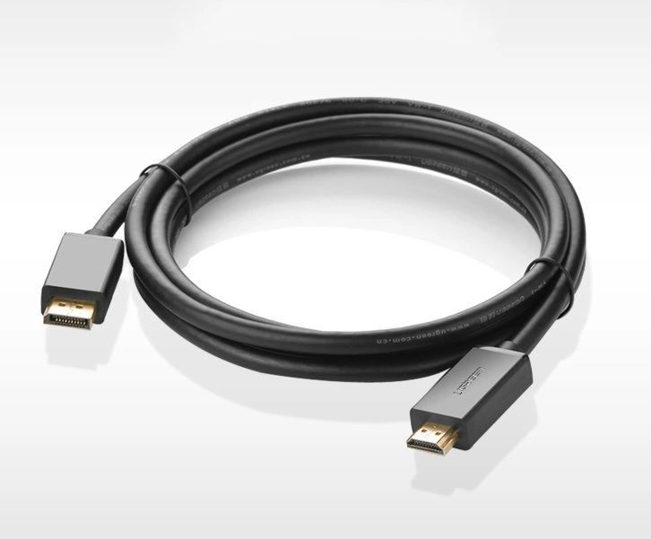 Ugreen unidirectional DisplayPort to HDMI Cable 4K 30Hz 32 AWG 2m Black (DP101 10202)eng