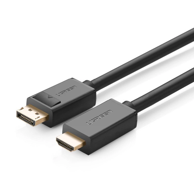 Ugreen unidirectional DisplayPort to HDMI Cable 4K 30Hz 32 AWG 1.5m Black (DP101 10239)eng