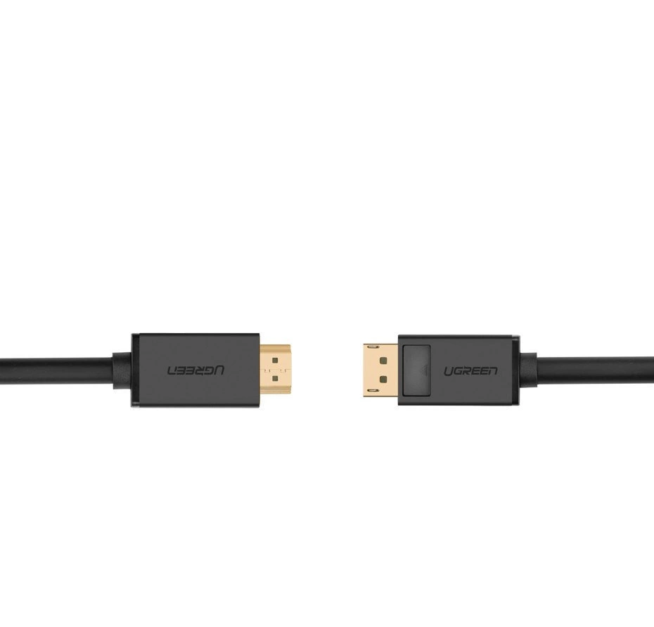 Ugreen unidirectional DisplayPort to HDMI Cable 4K 30Hz 32 AWG 1.5m Black (DP101 10239)eng