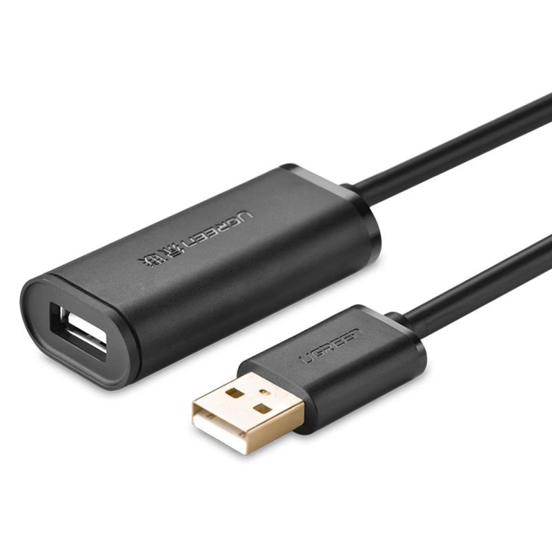 Ugreen active cable USB 2.0 extension cable 480 Mbps 5 m black (US121 10319)eng
