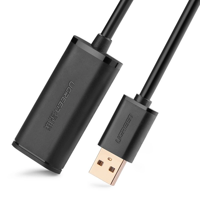 Ugreen active cable USB 2.0 extension cable 480 Mbps 5 m black (US121 10319)eng