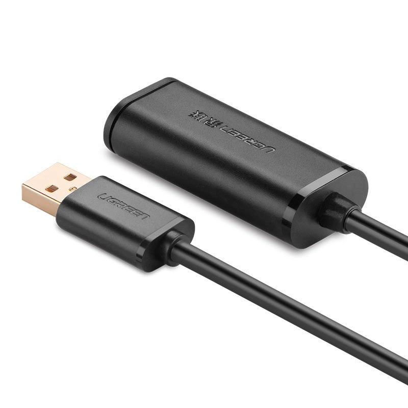 Ugreen active cable USB 2.0 extension cable 480 Mbps 5 m black (US121 10319)eng