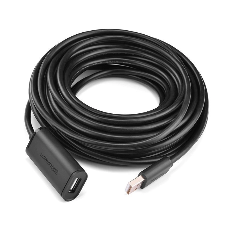 Ugreen Active Extension Cable USB 2.0 480 Mbps 10 m Black (US121 10321)eng
