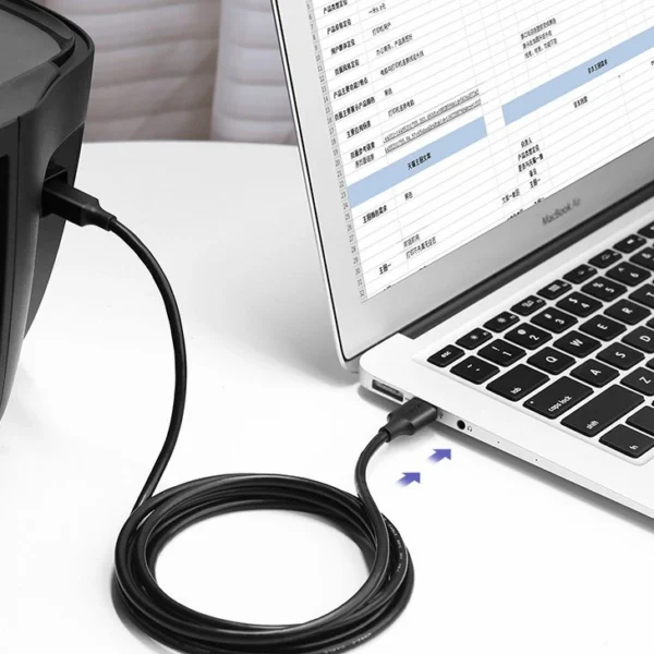 Ugreen USB Type B printer cable (male) - USB 2.0 (male) 480 Mbps 1.5 m black (US135 10350)eng