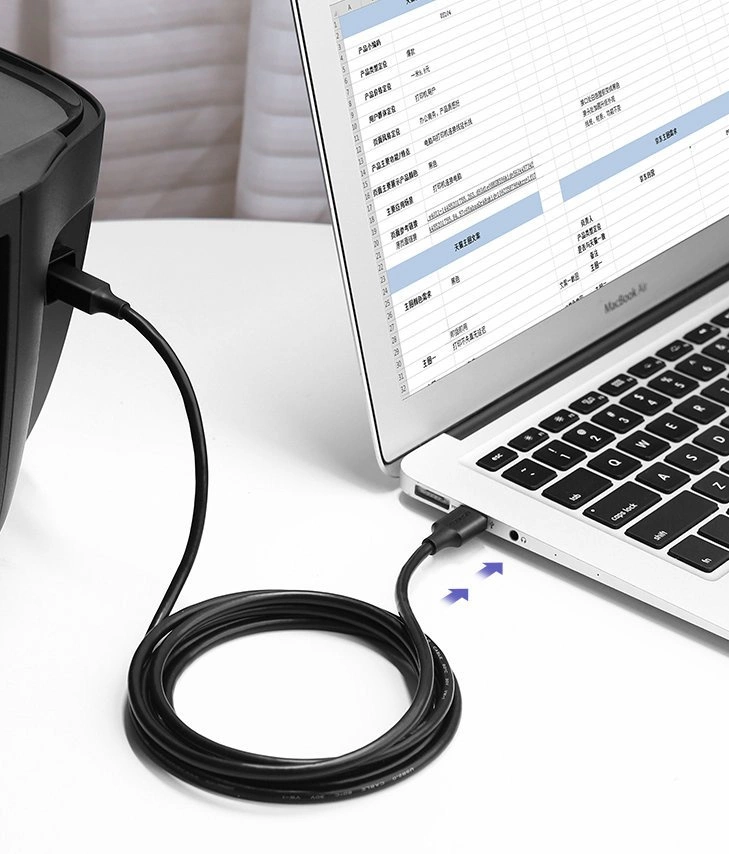Ugreen USB Type B printer cable (male) - USB 2.0 (male) 480 Mbps 1.5 m black (US135 10350)eng