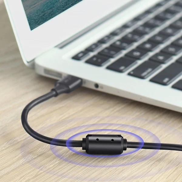 Ugreen USB Type B printer cable (male) - USB 2.0 (male) 480 Mbps 1.5 m black (US135 10350)eng