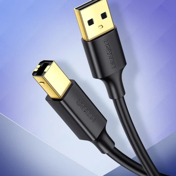 Ugreen USB Type B printer cable (male) - USB 2.0 (male) 480 Mbps 1.5 m black (US135 10350)eng