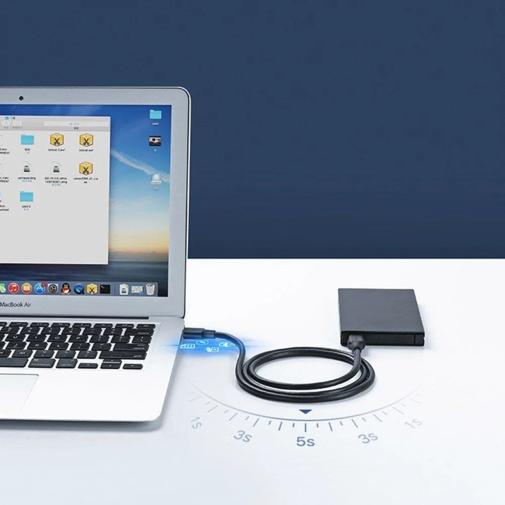 Ugreen US128 10370 USB-A 3.0 / USB-A 3.0 5Gb/s cable 1m - blackeng