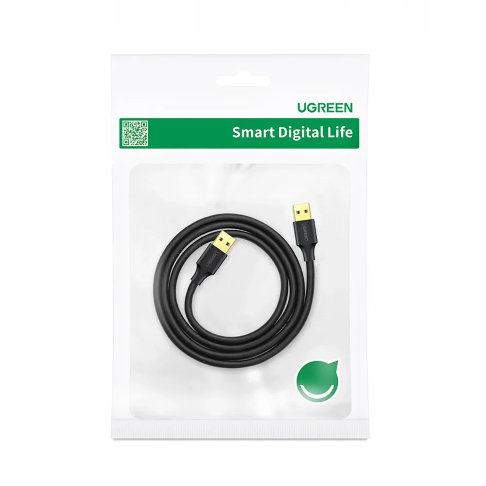 Ugreen US128 10370 USB-A 3.0 / USB-A 3.0 5Gb/s cable 1m - blackeng