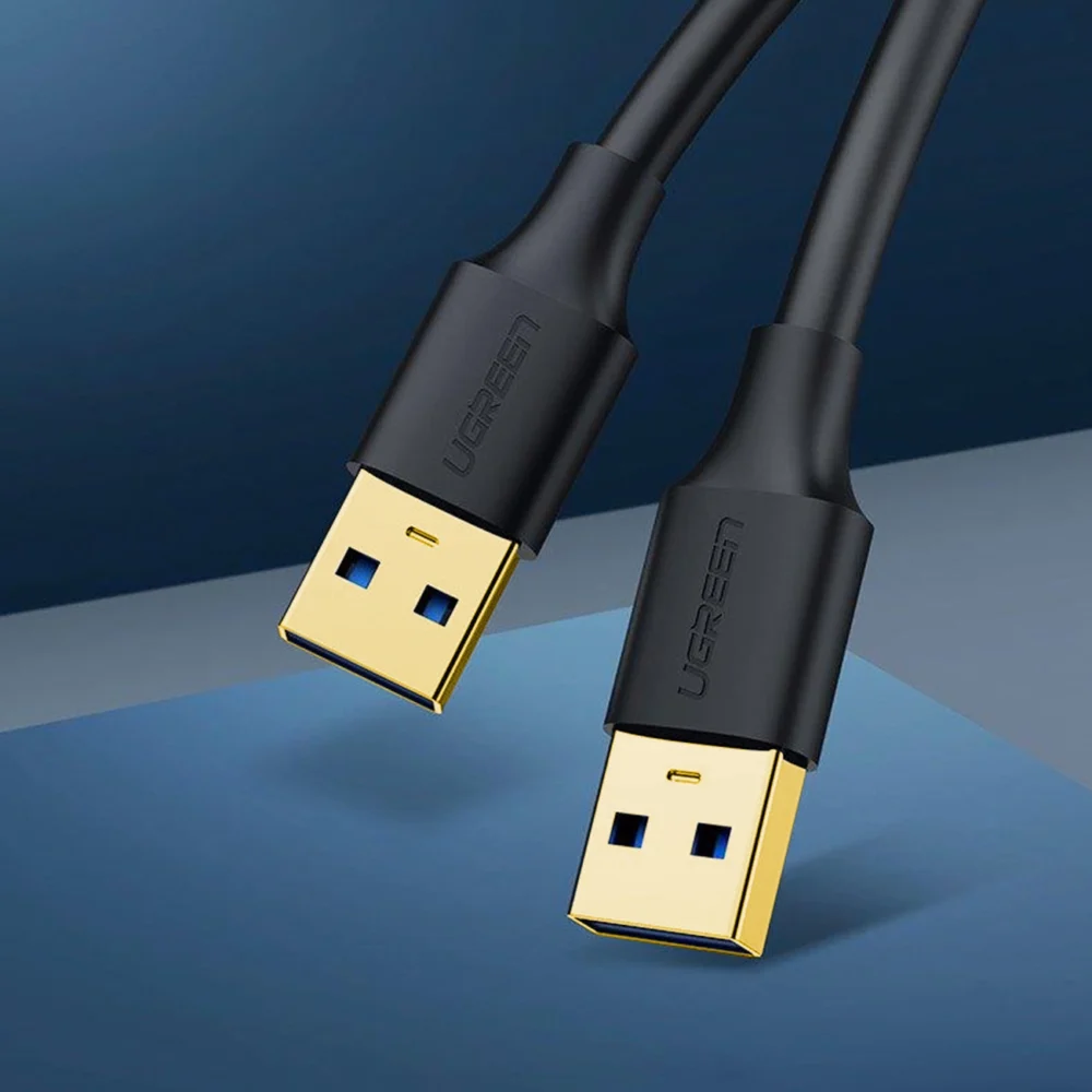 Ugreen US128 10370 USB-A 3.0 / USB-A 3.0 5Gb/s cable 1m - blackeng