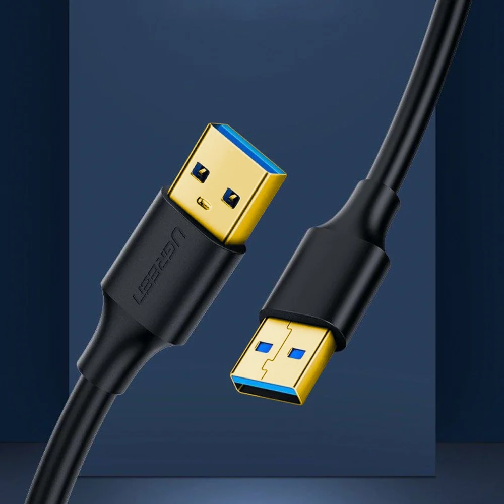 Ugreen US128 10370 USB-A 3.0 / USB-A 3.0 5Gb/s cable 1m - blackeng