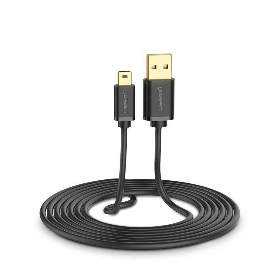 Ugreen cable USB - mini USB 480 Mbps cable 1.5 m black (US132 10385)eng