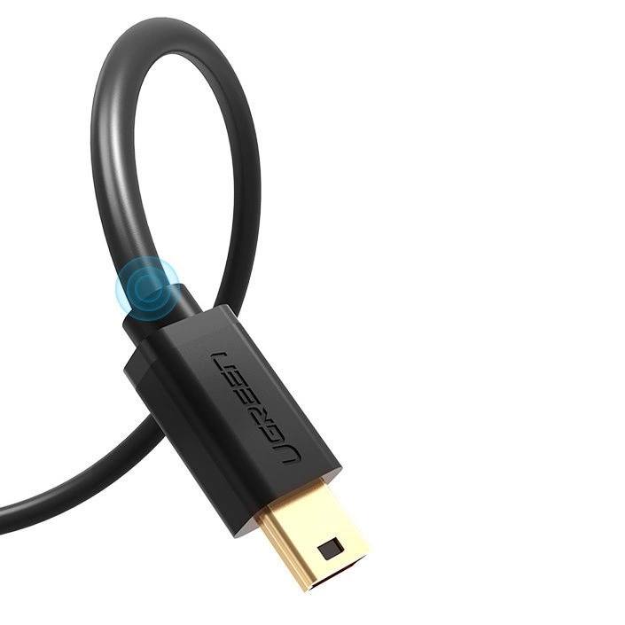 Ugreen cable USB - mini USB 480 Mbps cable 1.5 m black (US132 10385)eng