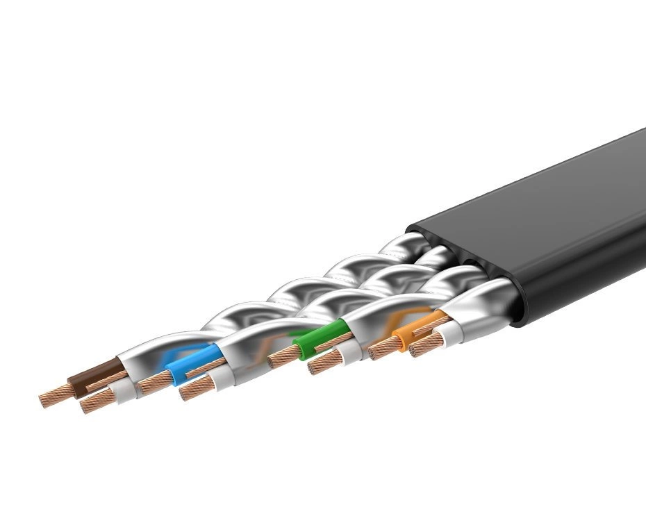 Ugreen Flat Cable Internet Network Cable Ethernet Patchcord RJ45 Cat 7 STP LAN 10 Gbps 3m Black (NW106 11262)eng