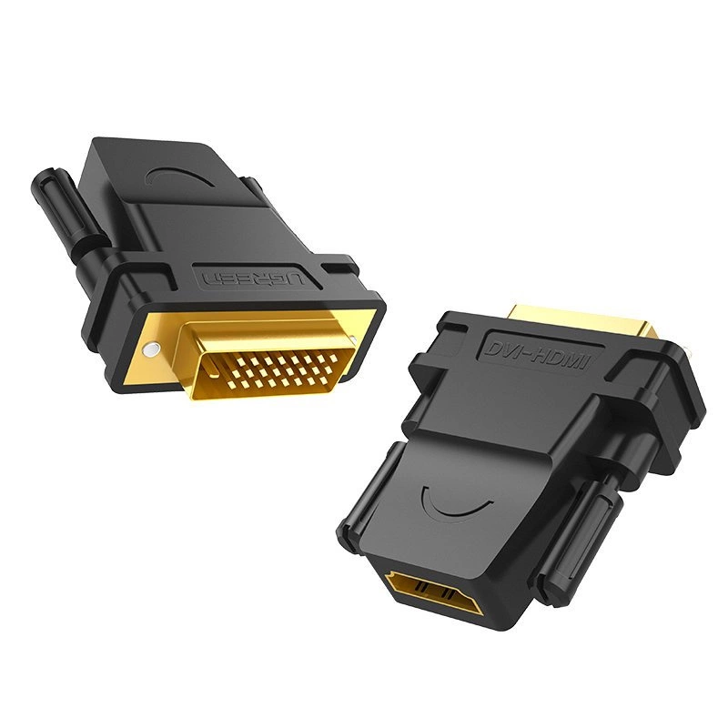 Ugreen HDMI adapter (female) - DVI 24 + 1 (male) FHD 60 Hz black (20124)eng
