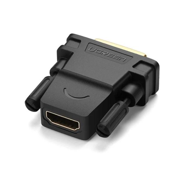 Ugreen HDMI adapter (female) - DVI 24 + 1 (male) FHD 60 Hz black (20124)eng