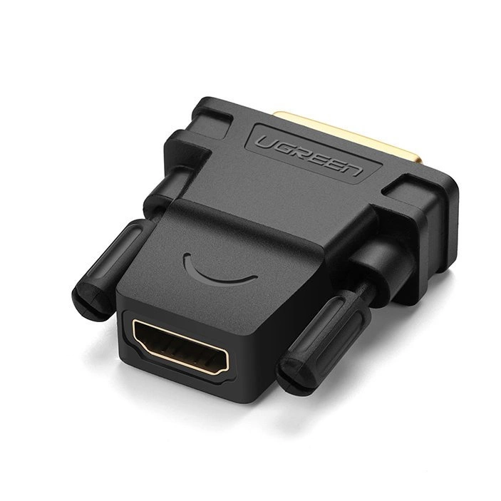 Ugreen HDMI adapter (female) - DVI 24 + 1 (male) FHD 60 Hz black (20124)eng