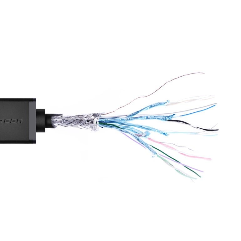 Ugreen adapter cable HDMI (female) - mini HDMI (male) 4K 60 Hz Ethernet HEC ARC audio 32 channels 22 cm black (20137)eng