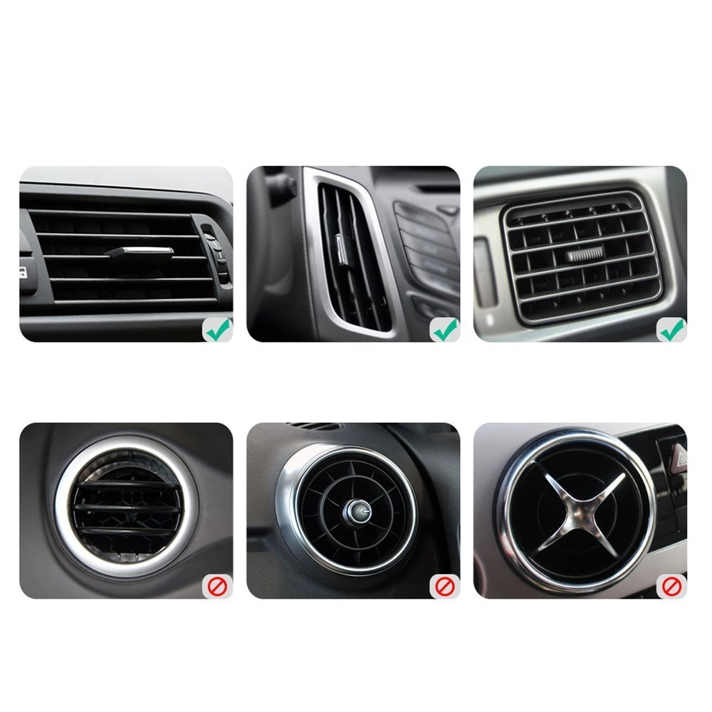 Ugreen car air vent clamp, ventilation grille gray (LP120 30283)eng
