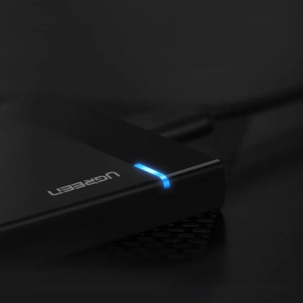 Ugreen bay for HDD SSD disk housing 2.5 '' SATA USB 3.2 Gen 1 (5 Gbps) micro USB SuperSpeed + 0.5 m cable black (US221 30848)eng