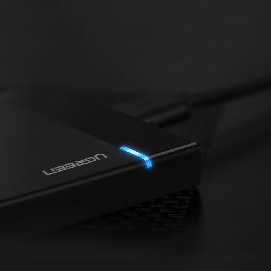 Ugreen bay for HDD SSD disk housing 2.5 '' SATA USB 3.2 Gen 1 (5 Gbps) micro USB SuperSpeed + 0.5 m cable black (US221 30848)eng