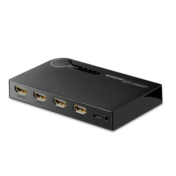 Ugreen switch splitter switch HDMI - 3x HDMI 3D 4K 7.5 Gbps 36 bit per channel black (40234)eng