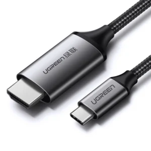 Ugreen cable HDMI cable - USB Type C 4K 60 Hz 1.5 m black-gray (MM142 50570)eng