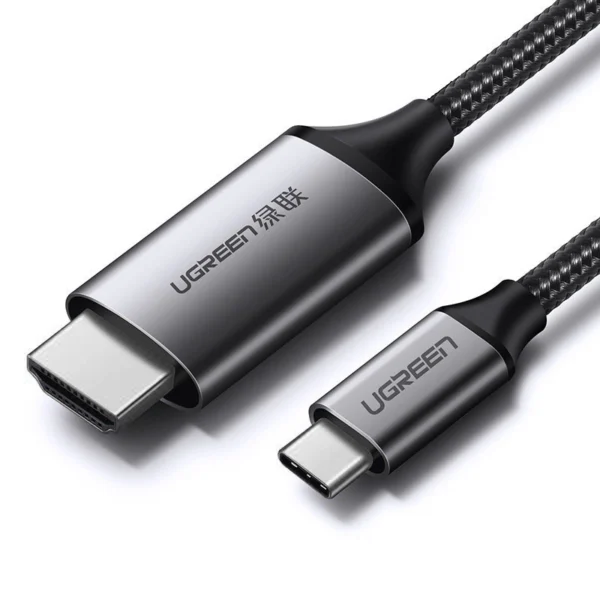 Ugreen cable HDMI cable - USB Type C 4K 60 Hz 1.5 m black-gray (MM142 50570)eng