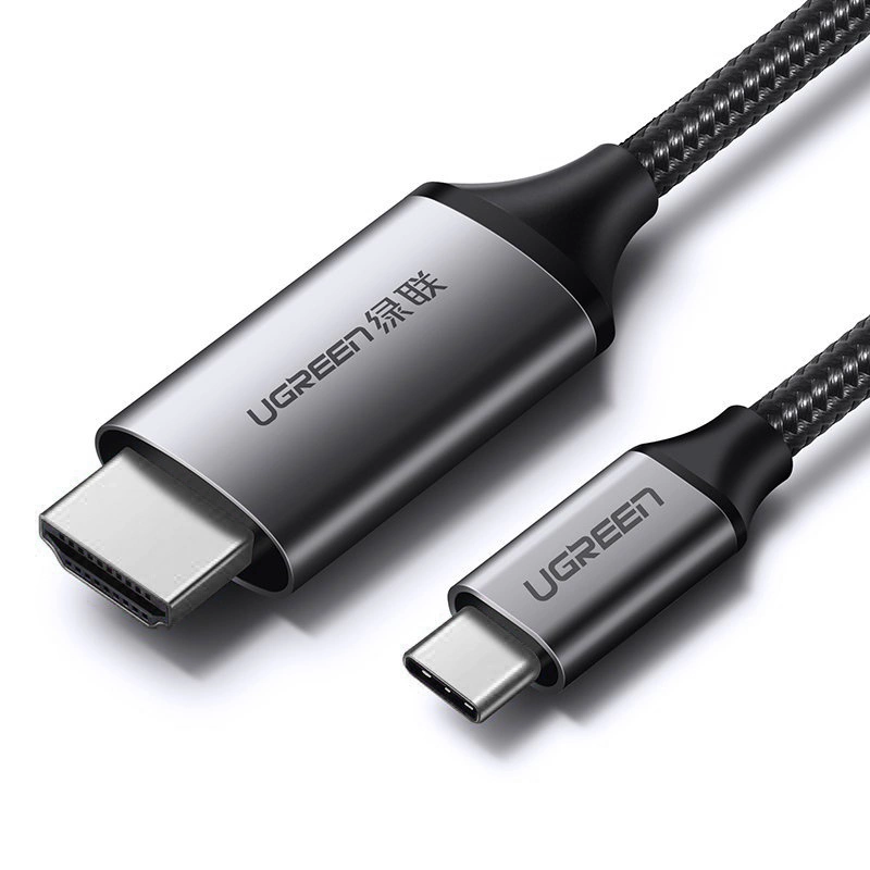 Ugreen cable HDMI cable - USB Type C 4K 60 Hz 1.5 m black-gray (MM142 50570)eng