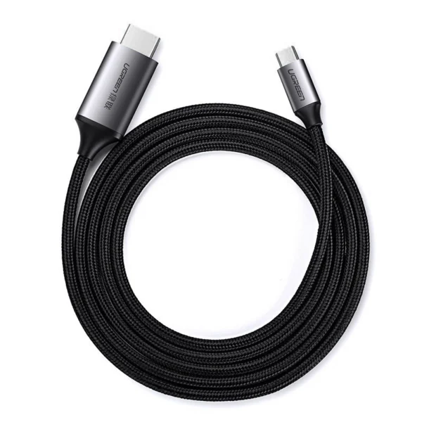 Ugreen cable HDMI cable - USB Type C 4K 60 Hz 1.5 m black-gray (MM142 50570)eng