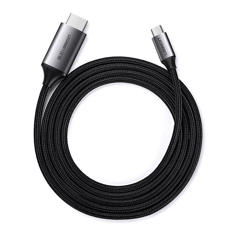 Ugreen cable HDMI cable - USB Type C 4K 60 Hz 1.5 m black-gray (MM142 50570)eng