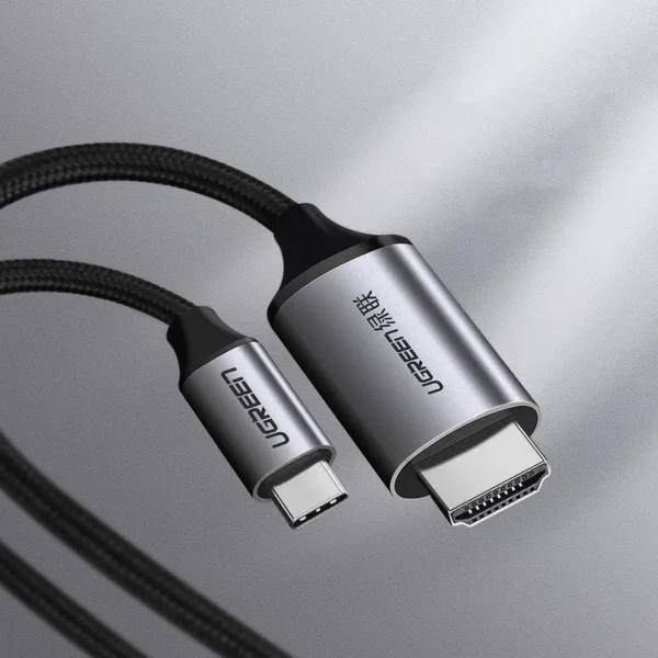 Ugreen cable HDMI cable - USB Type C 4K 60 Hz 1.5 m black-gray (MM142 50570)eng