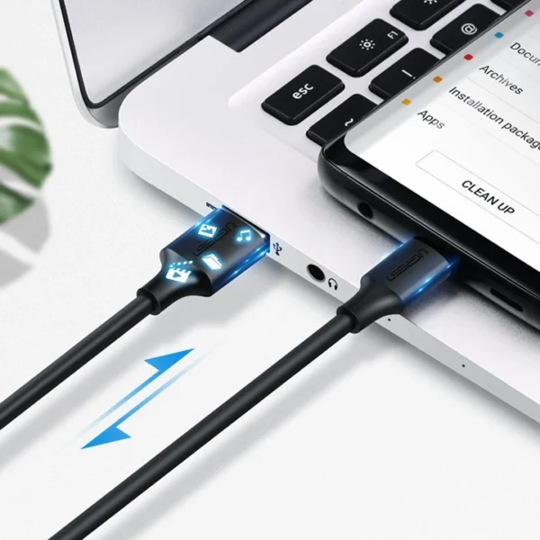 Ugreen US287 60117 USB-A / USB-C 3A cable 1.5m - blackeng