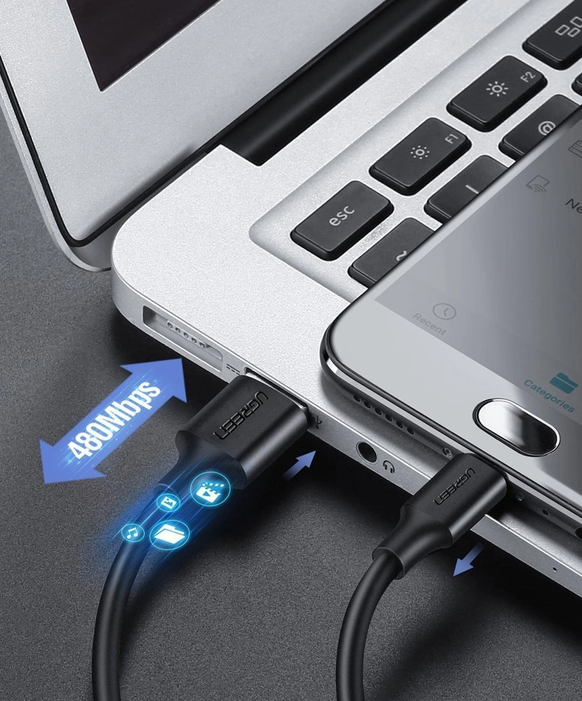 Ugreen US289 60137 micro USB / USB-A cable 1.5m - blackeng