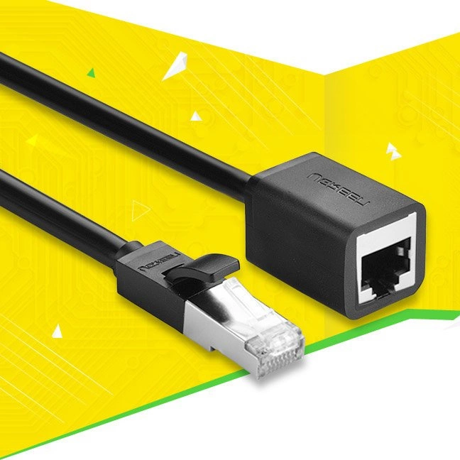 Ugreen NW112 11281 Network Ethernet Cable RJ45 (Female) - RJ45 (Male) F/UTP Cat. 6 1 Gbps 2m - blackeng