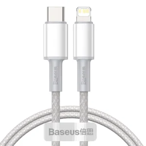 Baseus CATLGD-02 Lightning - USB-C PD cable 20W 480Mb/s 1m - whiteeng