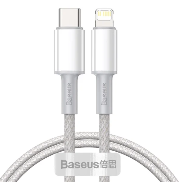 Baseus CATLGD-02 Lightning - USB-C PD cable 20W 480Mb/s 1m - whiteeng