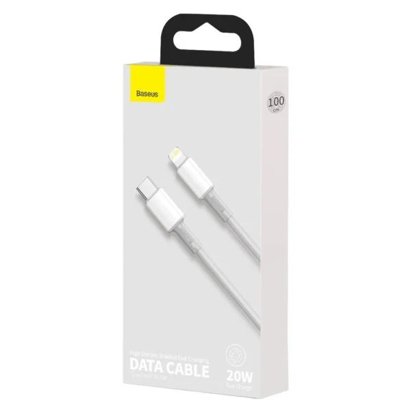 Baseus CATLGD-02 Lightning - USB-C PD cable 20W 480Mb/s 1m - whiteeng