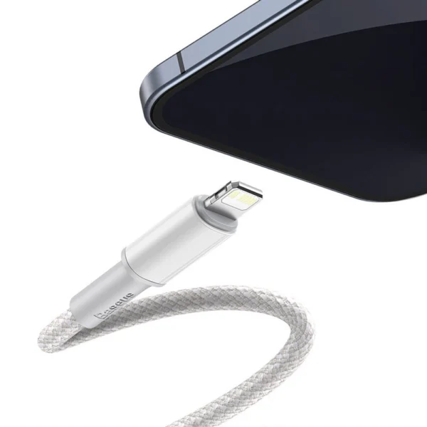 Baseus CATLGD-02 Lightning - USB-C PD cable 20W 480Mb/s 1m - whiteeng