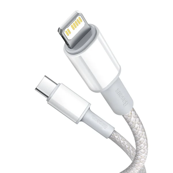 Baseus CATLGD-02 Lightning - USB-C PD cable 20W 480Mb/s 1m - whiteeng