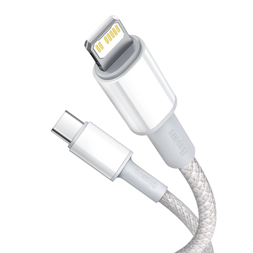 Baseus CATLGD-02 Lightning - USB-C PD cable 20W 480Mb/s 1m - whiteeng
