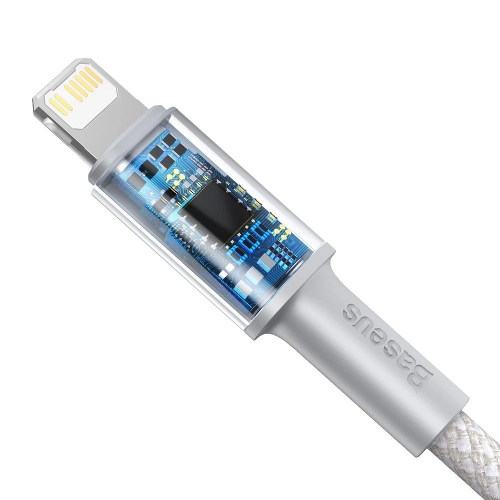 Baseus CATLGD-02 Lightning - USB-C PD cable 20W 480Mb/s 1m - whiteeng
