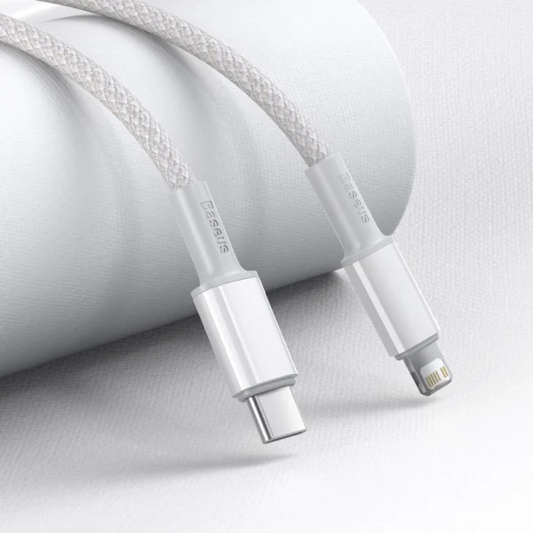 Baseus CATLGD-02 Lightning - USB-C PD cable 20W 480Mb/s 1m - whiteeng