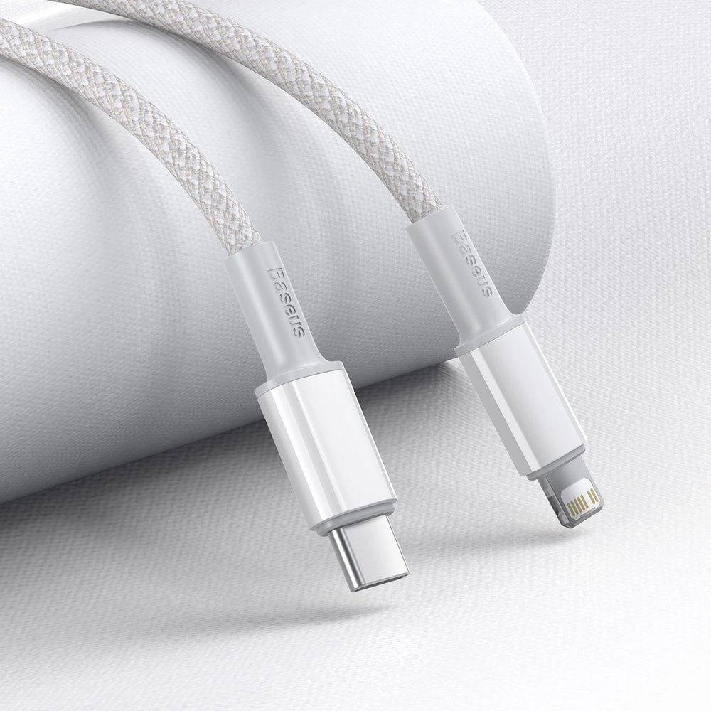 Baseus CATLGD-02 Lightning - USB-C PD cable 20W 480Mb/s 1m - whiteeng