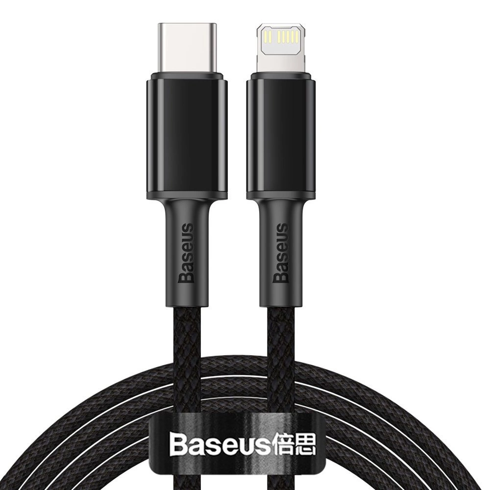 Baseus CATLGD-A01 Lightning - USB-C PD 20W 480Mb/s 2m cable - blackeng