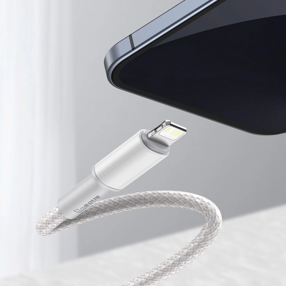 Baseus CATLGD-A02 Lightning - USB-C PD cable 20W 480Mb/s 2m - whiteeng